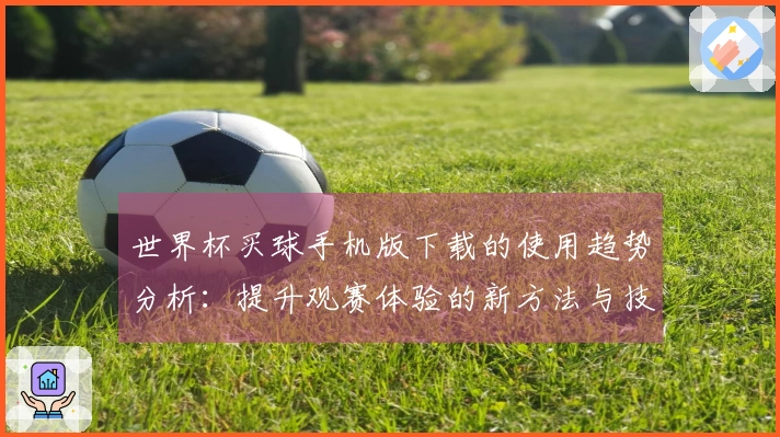 世界杯买球手机版下载的使用趋势分析：提升观赛体验的新方法与技巧